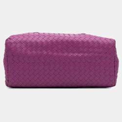Bottega Purple-Small Napa Shoulder Bag