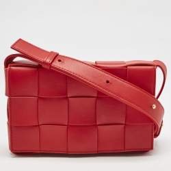 Bottega red Leather Bag
