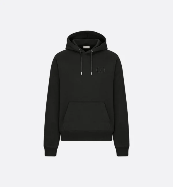 CD Icone – Hoodie Noir-LightBlue