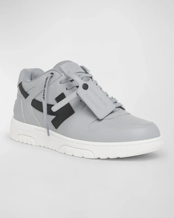 Off-White Mens Leather Sneakers