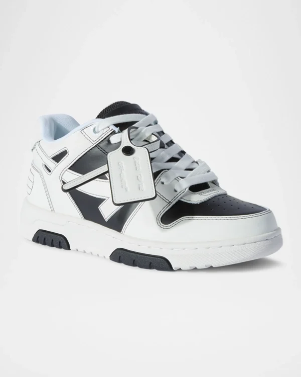 Off-White Mens Leather Sneakers