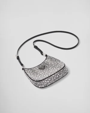 Crystal Cleo Élégance – Satin Hobo Bag