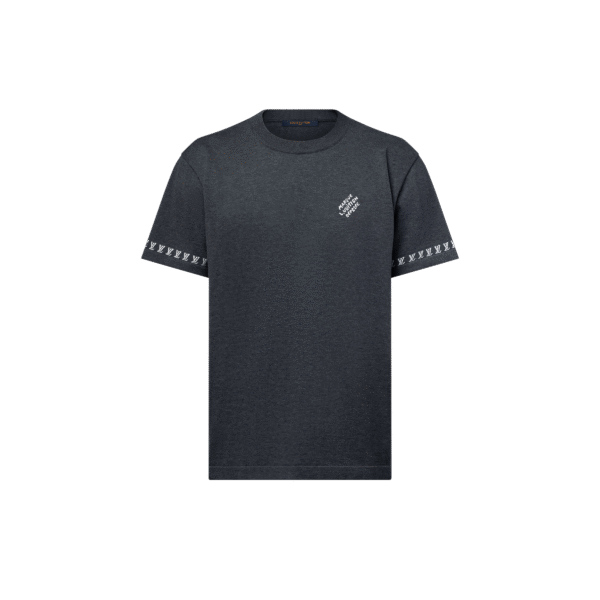 Graphite Cotton-Crewneck + Graphite Damier Trainer