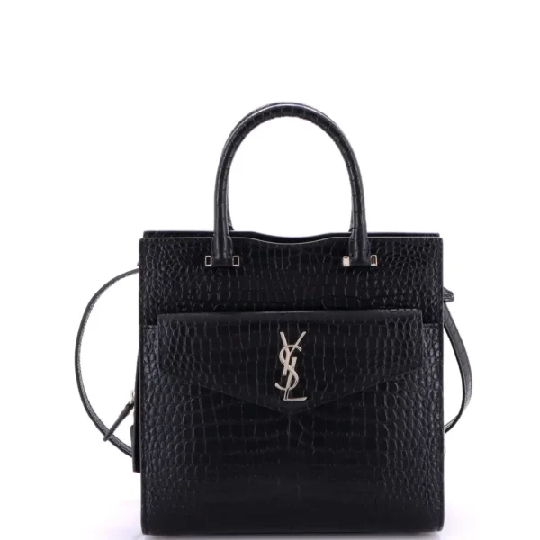 Crocodile Noir Carré Souple Tote