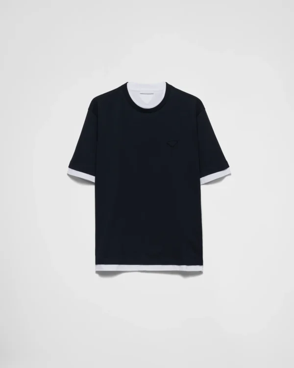 prada Long-sleeved-cotton X T-shirt