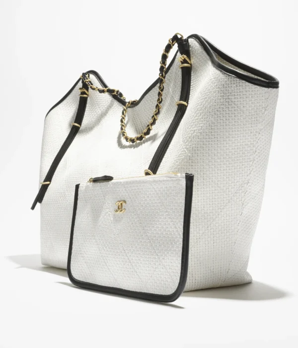Tote Raffia Maxi-Blanc